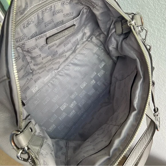 Michael Kors Gilmore East West Satchel Pebbled Leather Bag - Picture 12 of 17